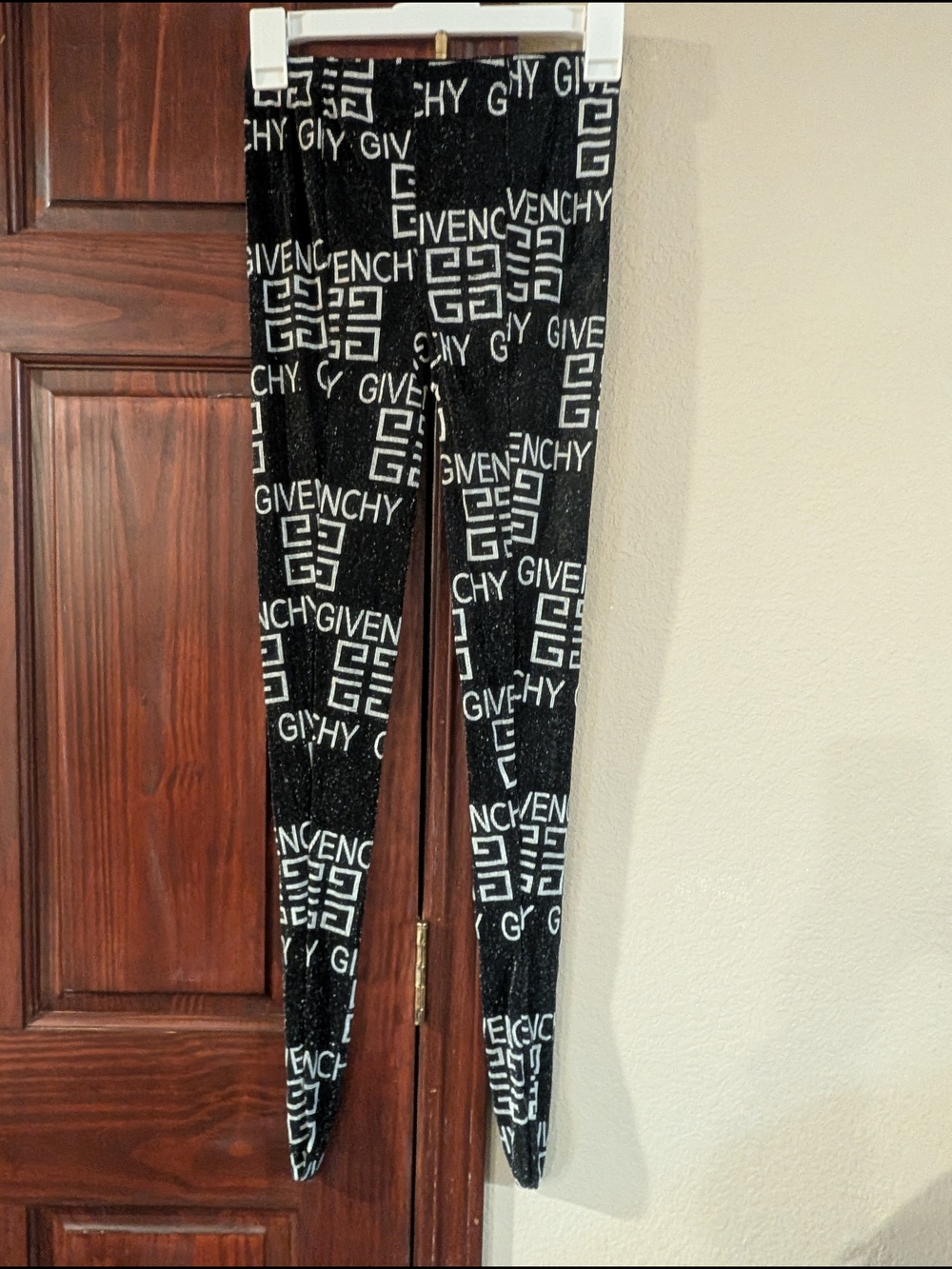 Givenchy Black & White Logo Design On Tights
